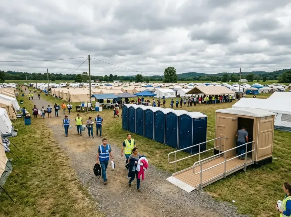 disaster-relief-camp-restrooms-010 — frequently asked questions, Dumpster & Portable Bathrooms Rental in Lake Oswego, OR